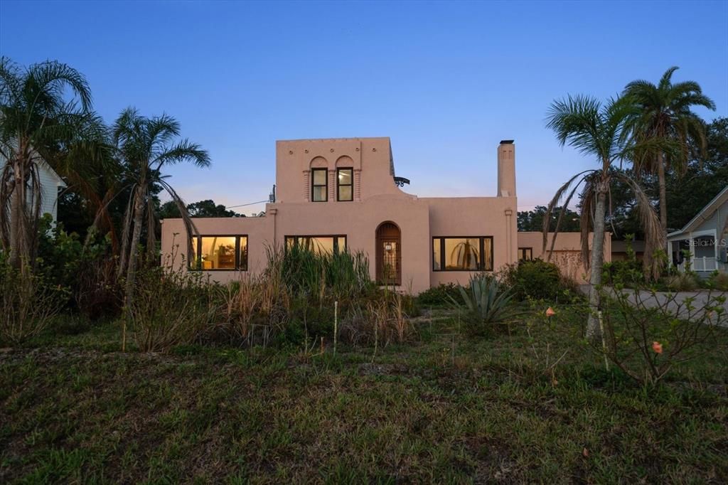 Backyard, Exterior, Facade, Spanish Mediterranean