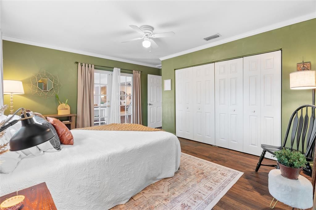 Bedroom, Interior, Wood Texture Flooring