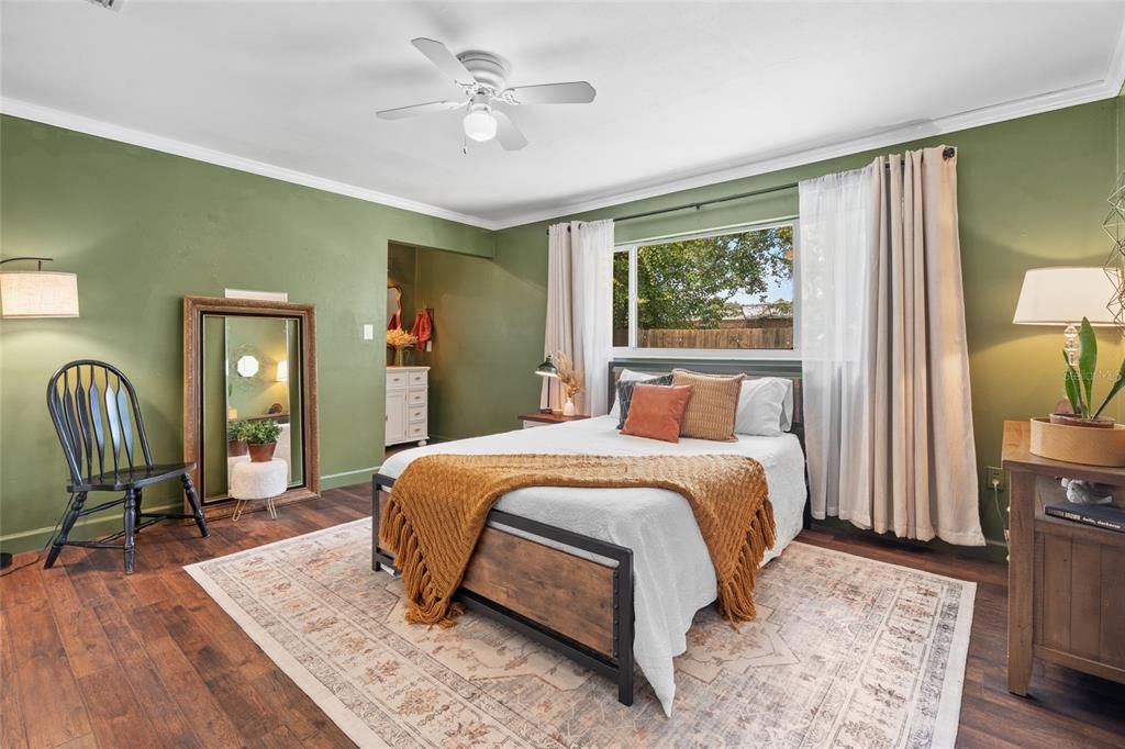 Bedroom, Interior, Wood Texture Flooring