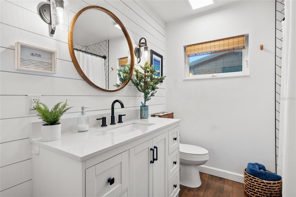 Bathroom, Interior, Wood Texture Flooring