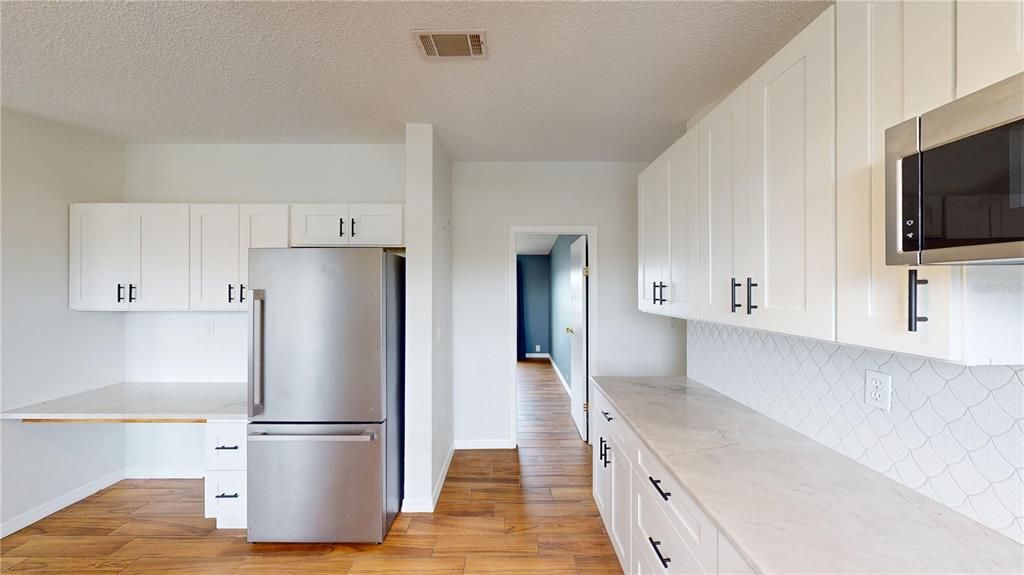 Interior, Kitchen, Wood Texture Flooring