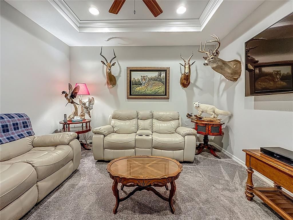 Interior, Living room, Recessed Lighting