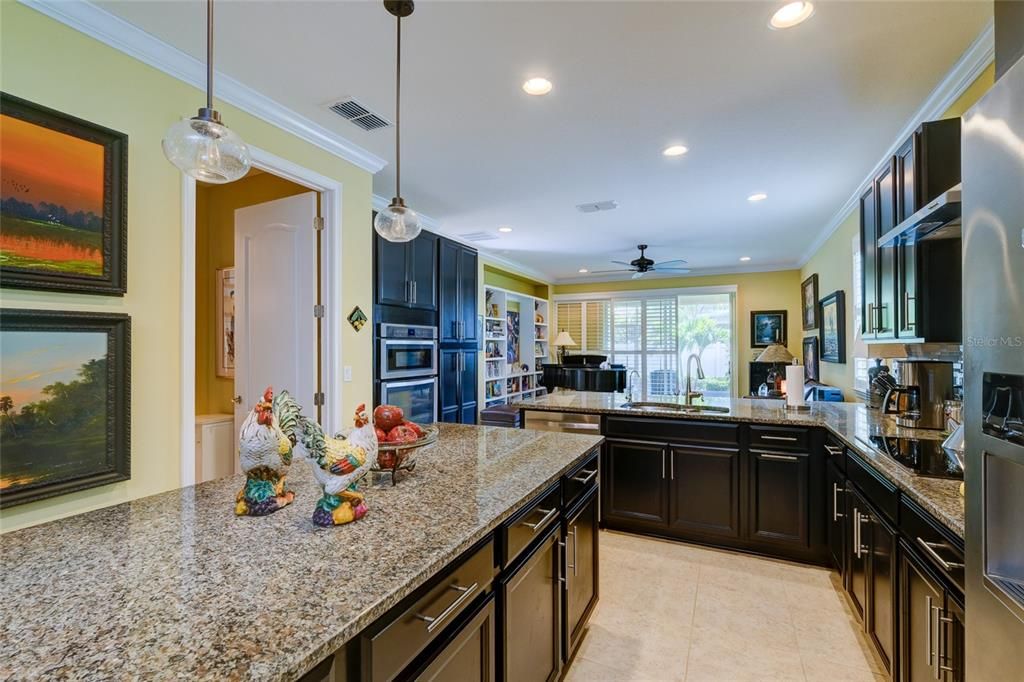 Interior, Kitchen, Pendant Lights, Recessed Lighting, Stainless Steel Appliances