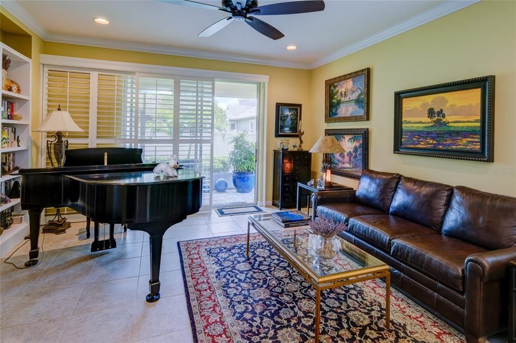 Interior, Living room, Piano, Recessed Lighting