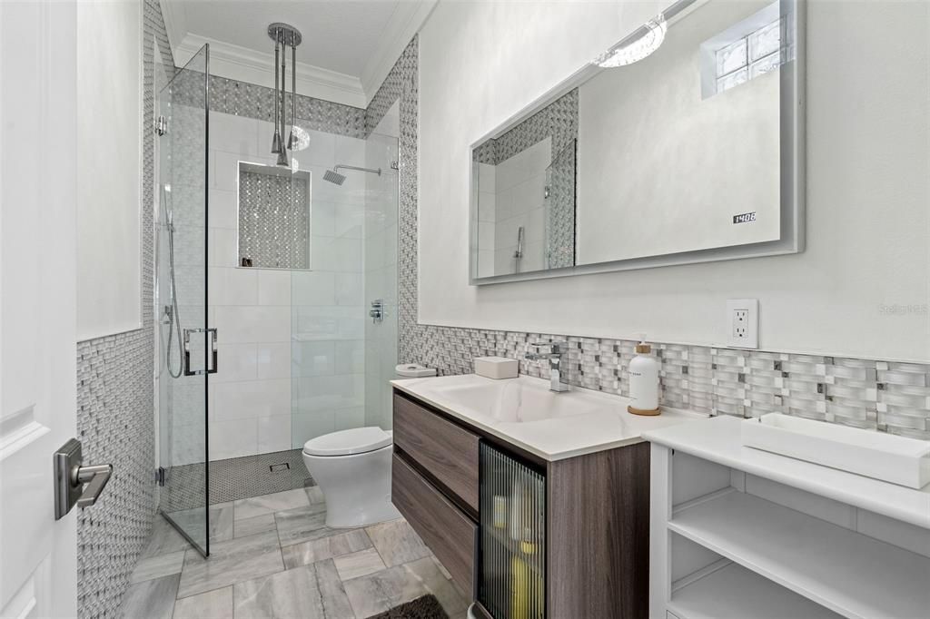Bathroom, Glass Shower, Interior