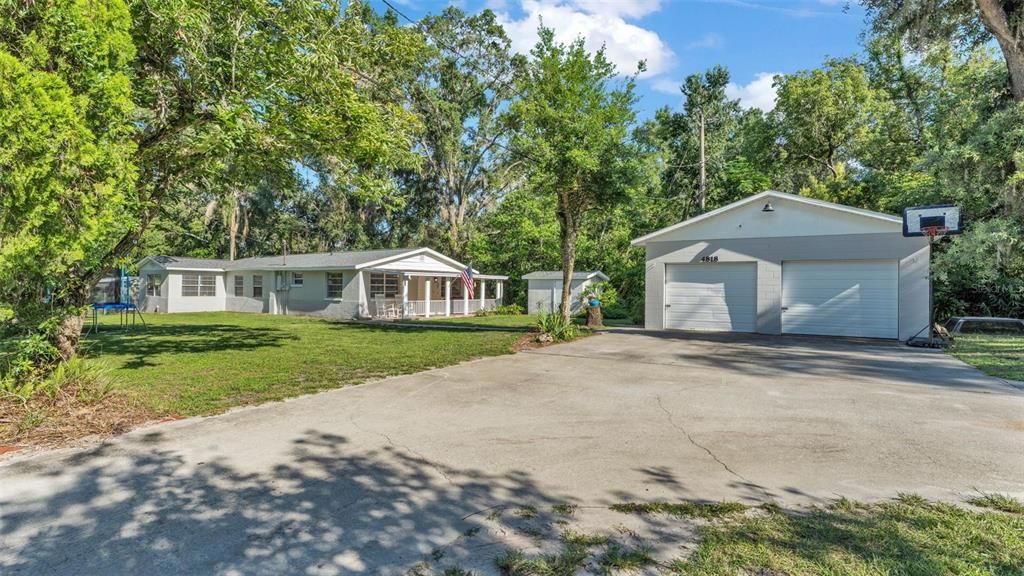 Backyard, Detached Garage, Exterior