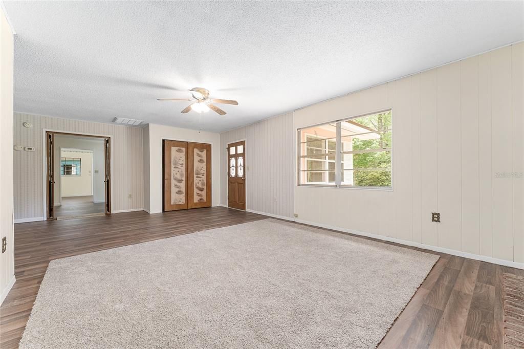 Empty room, Interior, Wood Texture Flooring