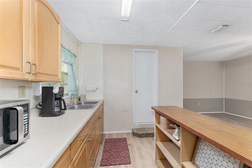 Interior, Kitchen, Wood Texture Flooring
