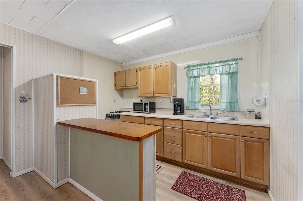 Interior, Kitchen, Wood Texture Flooring