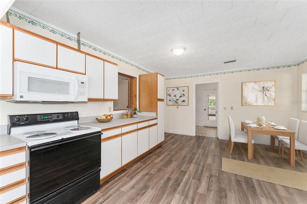 Dining room, Interior, Kitchen, Wood Texture Flooring
