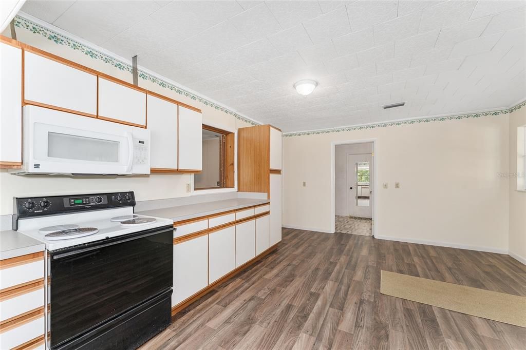 Interior, Kitchen, Wood Texture Flooring