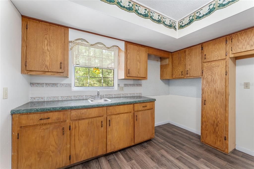 Interior, Kitchen, Wood Texture Flooring