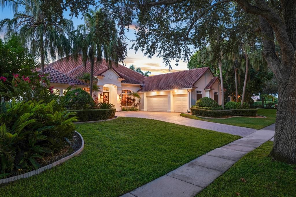 Attached, Backyard, Exterior, Facade, Mediterranean