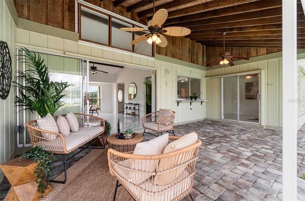 Interior, Living room, Wooden Beams