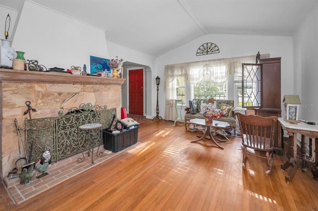 Fireplace, Interior, Living room, Wood Texture Flooring