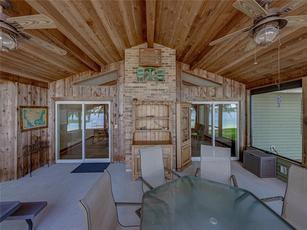 Hot Tub, Interior, Stone Walls, Wooden Ceilings, Wooden Walls