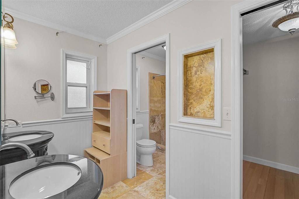 Bathroom, Interior, Wood Texture Flooring