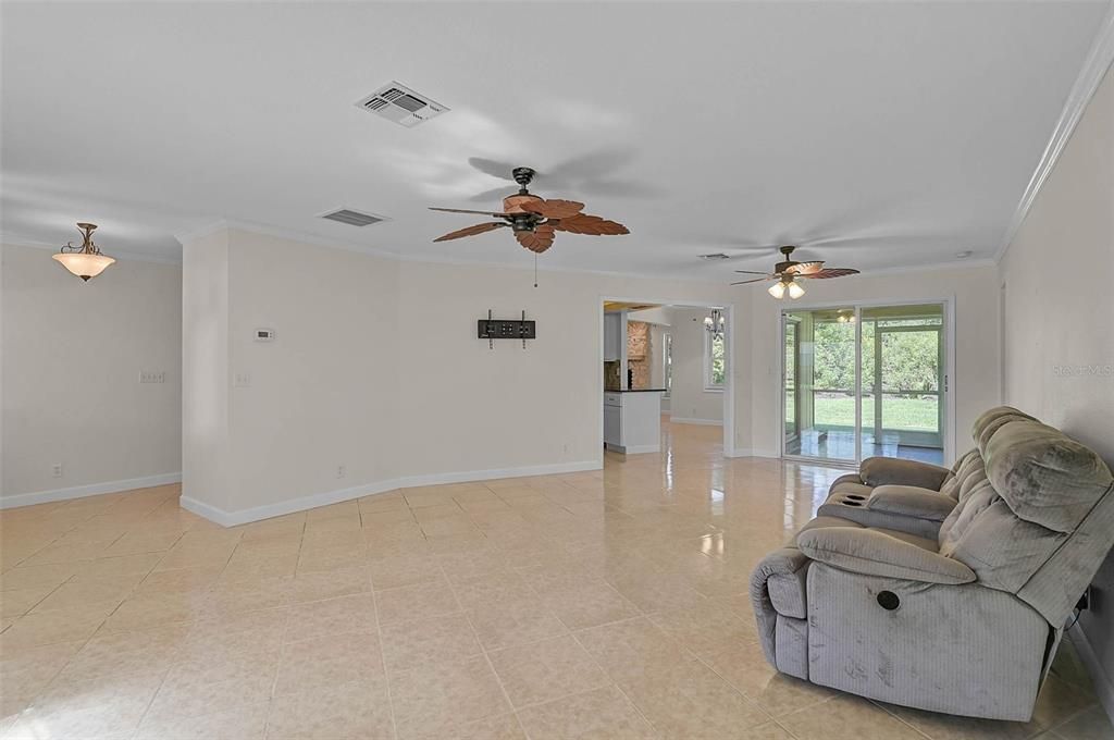Empty room, Interior, Living room