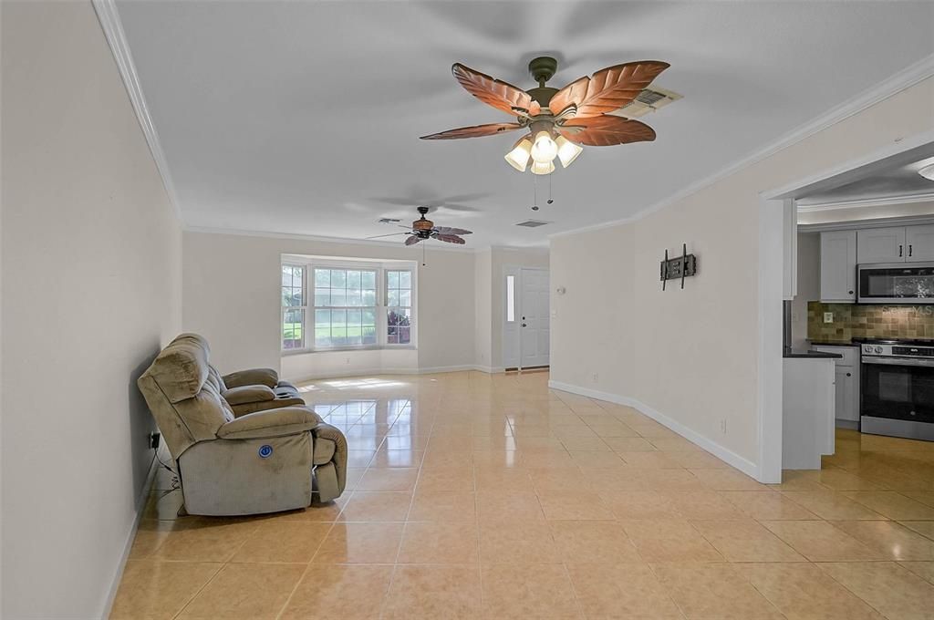 Empty room, Interior, Kitchen, Stainless Steel Appliances