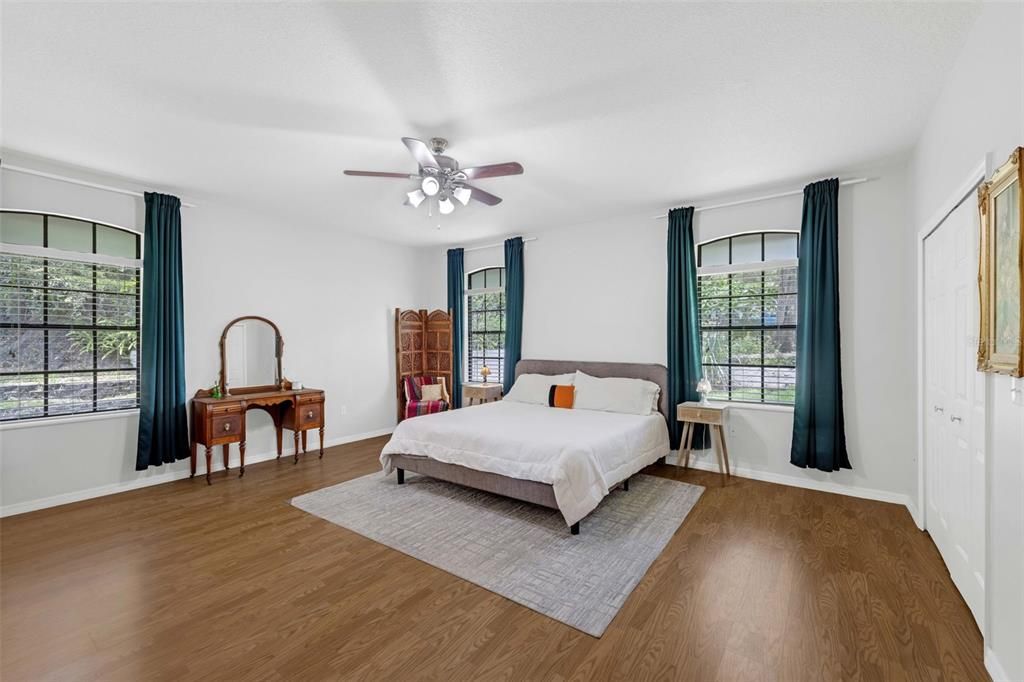 Bedroom, Interior, Wood Texture Flooring