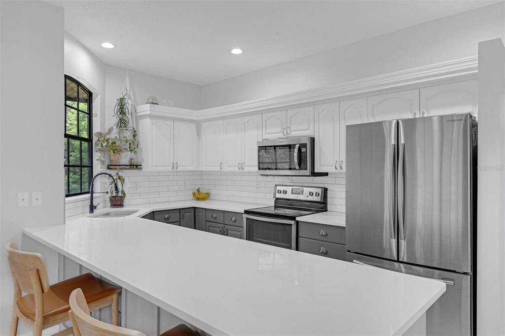 Interior, Kitchen, Recessed Lighting, Stainless Steel Appliances