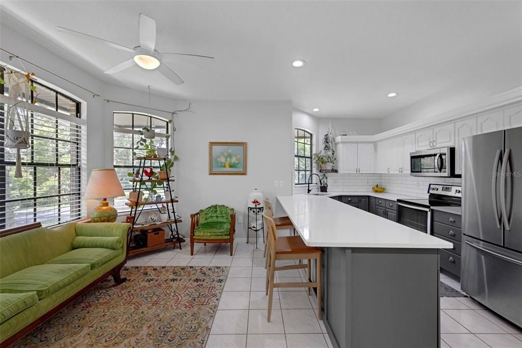 Interior, Kitchen, Recessed Lighting, Stainless Steel Appliances