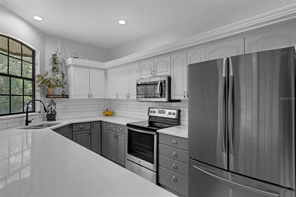 Interior, Kitchen, Recessed Lighting, Stainless Steel Appliances