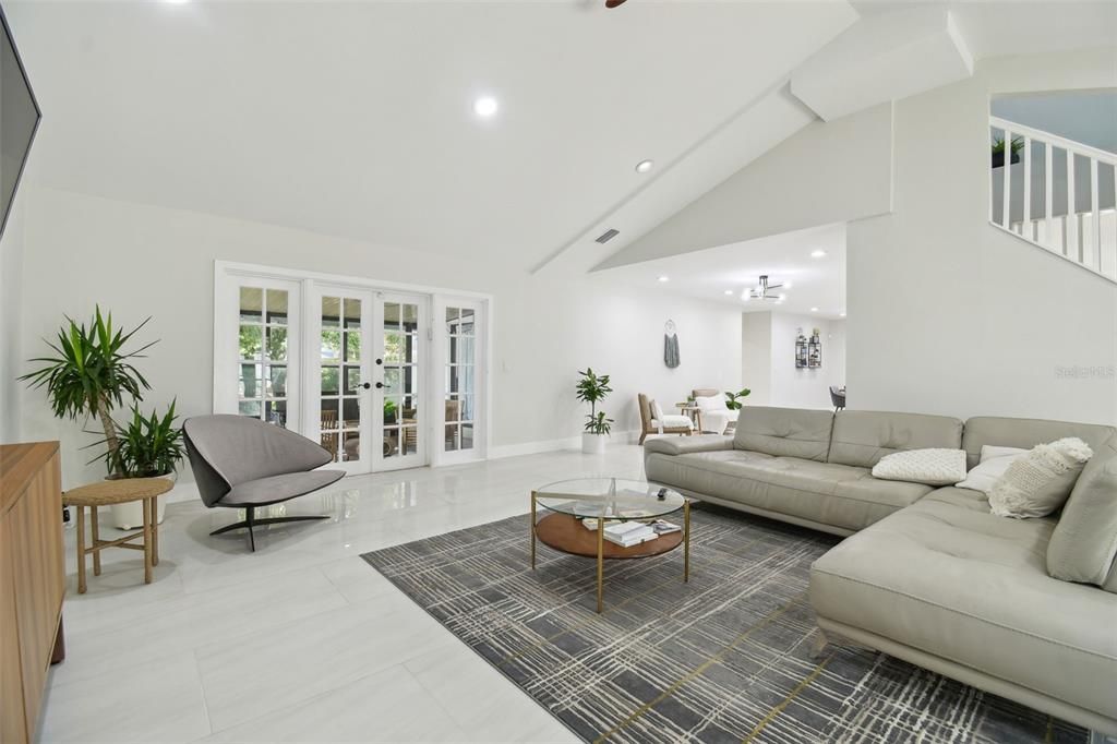 Interior, Living room, Recessed Lighting