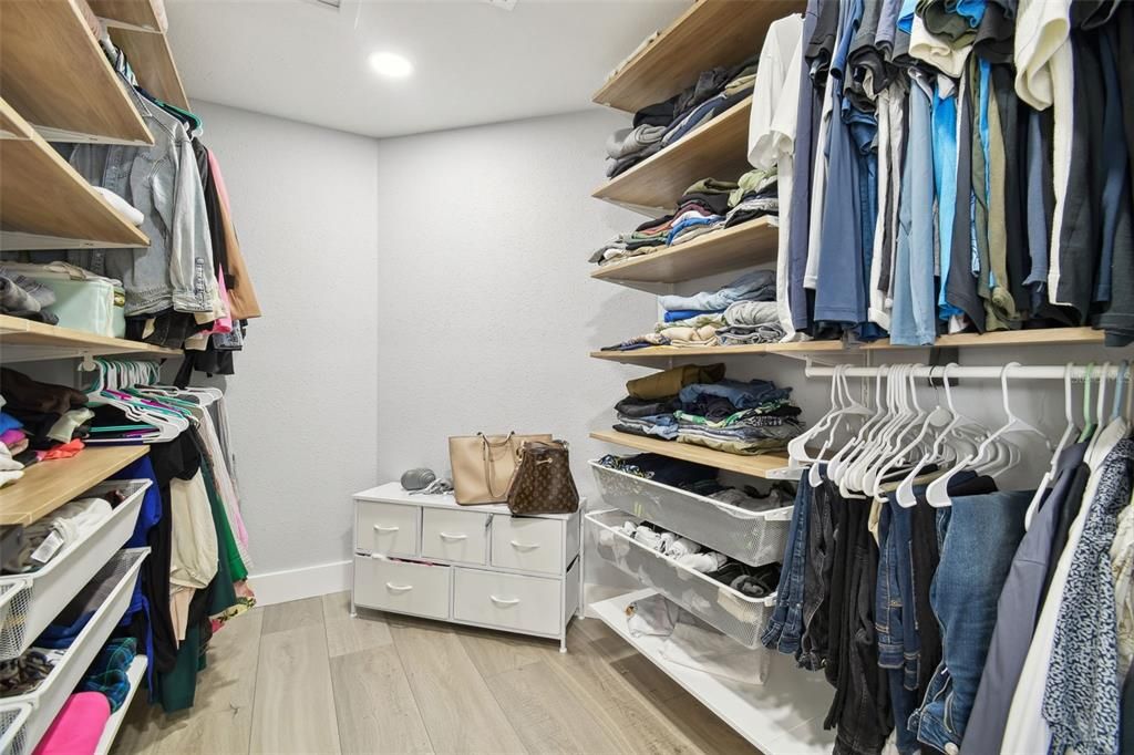 Interior, Recessed Lighting, Walk-in Closets, Wood Texture Flooring
