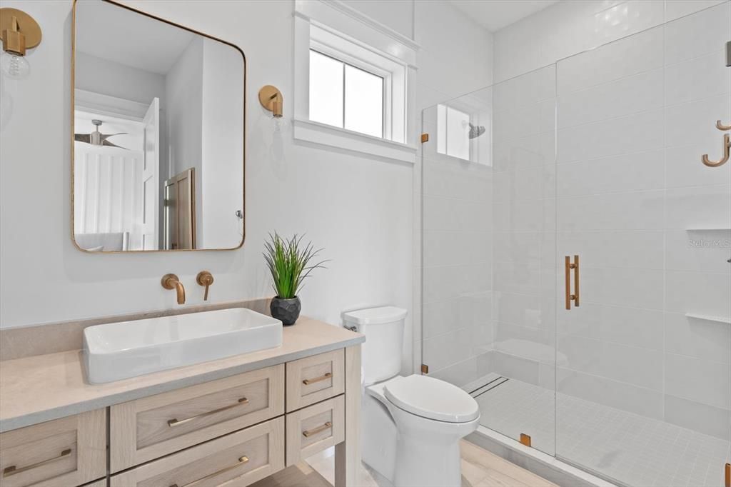 Bathroom, Glass Shower, Interior