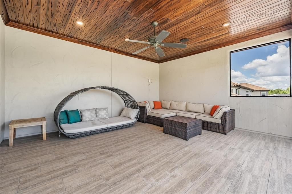Interior, Living room, Recessed Lighting, Wooden Ceilings, Wood Texture Flooring