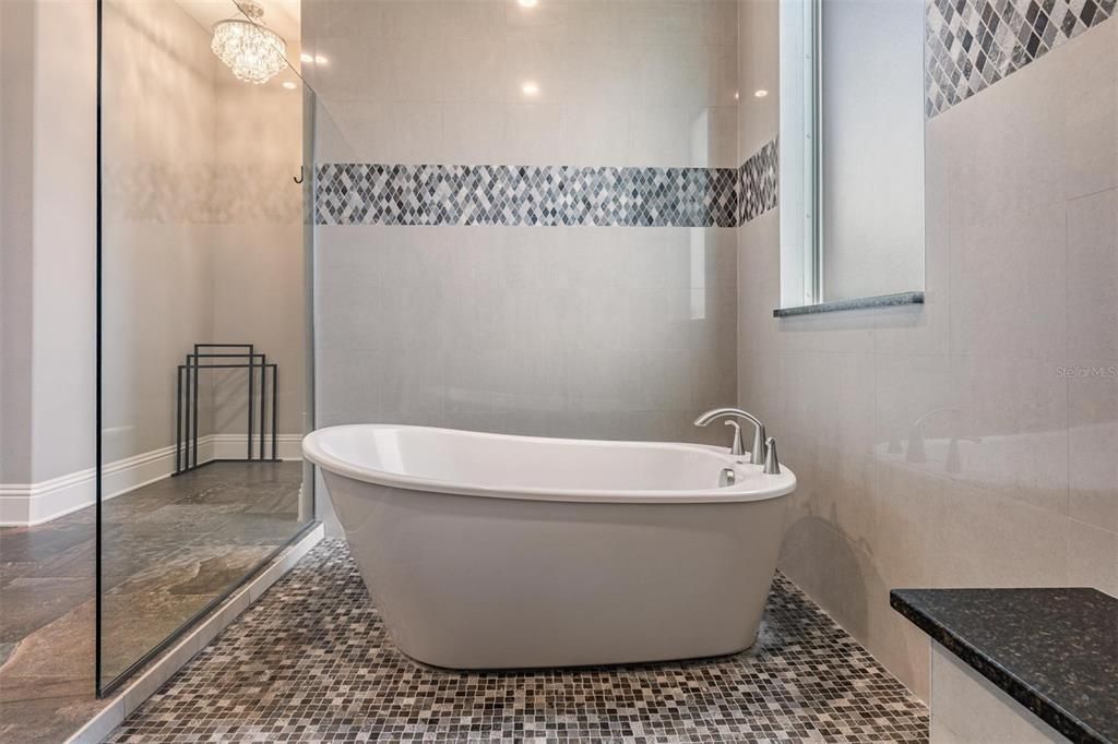 Bathroom, Free Standing Baths, Glass Shower, Interior