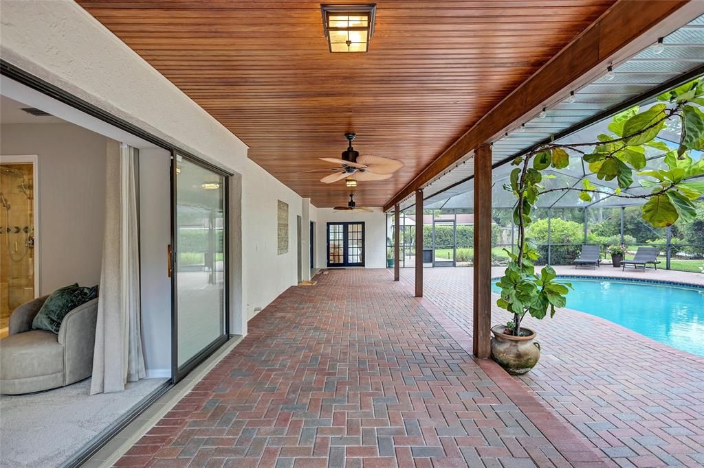 Interior, Pool, Sun Room, Wooden Ceilings