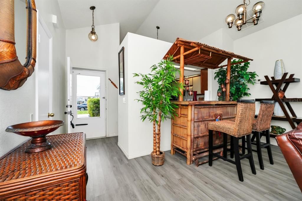 Interior, Pendant Lights, Wood Texture Flooring