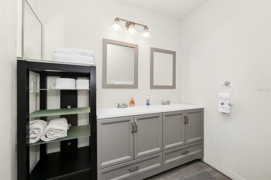 Bathroom, Interior, Wood Texture Flooring