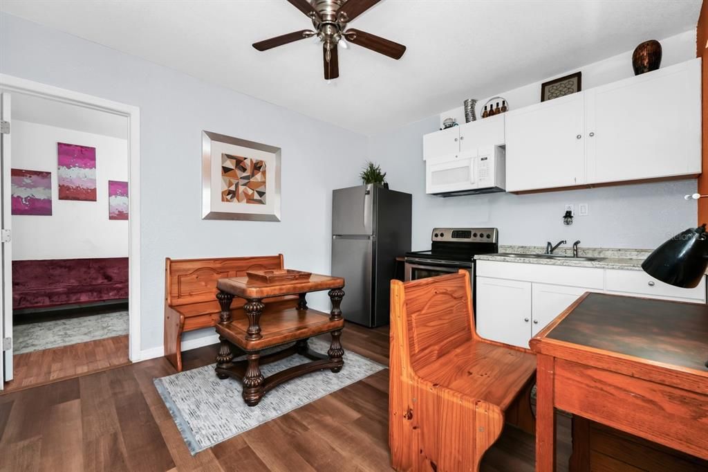 Interior, Kitchen, Wood Texture Flooring