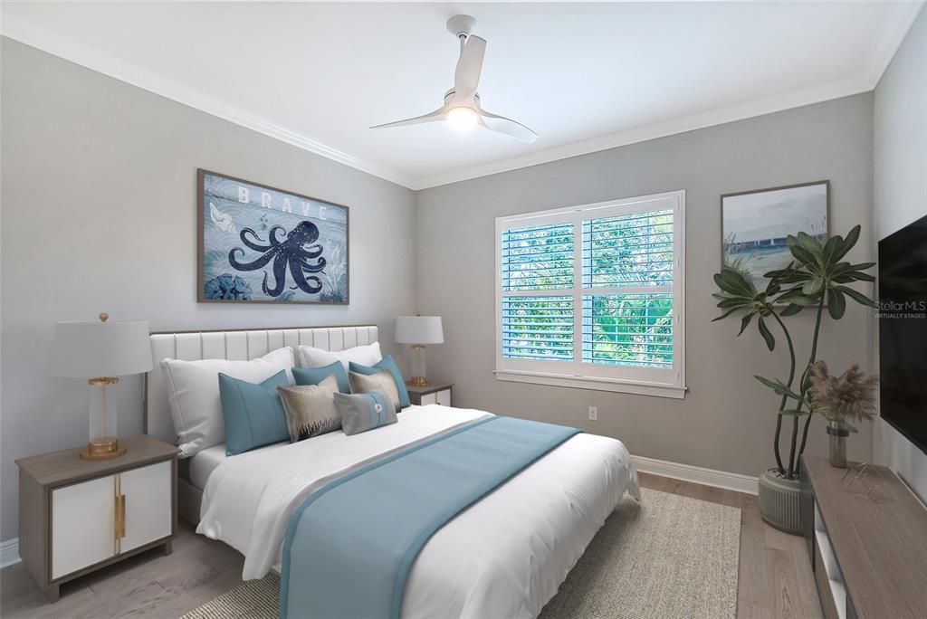 Bedroom, Interior, Wood Texture Flooring