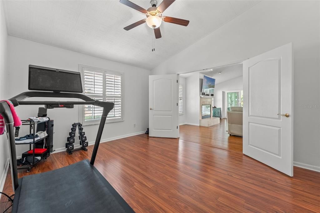 Fitness Equipment, Interior, Wood Texture Flooring