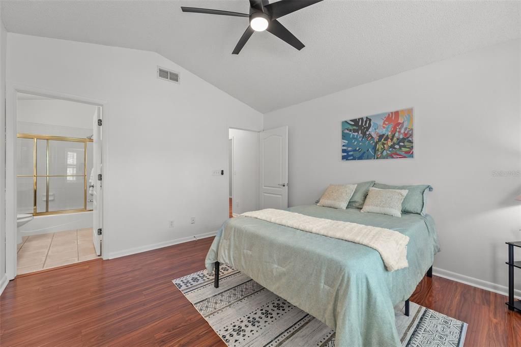 Bedroom, Interior, Wood Texture Flooring