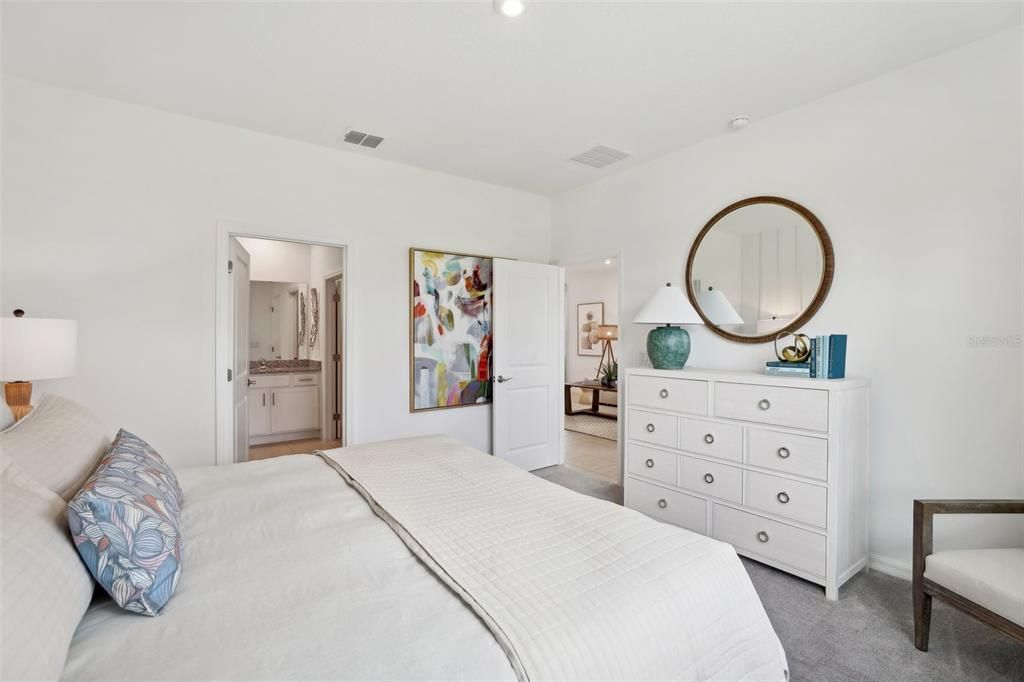 Bedroom, Interior, Recessed Lighting