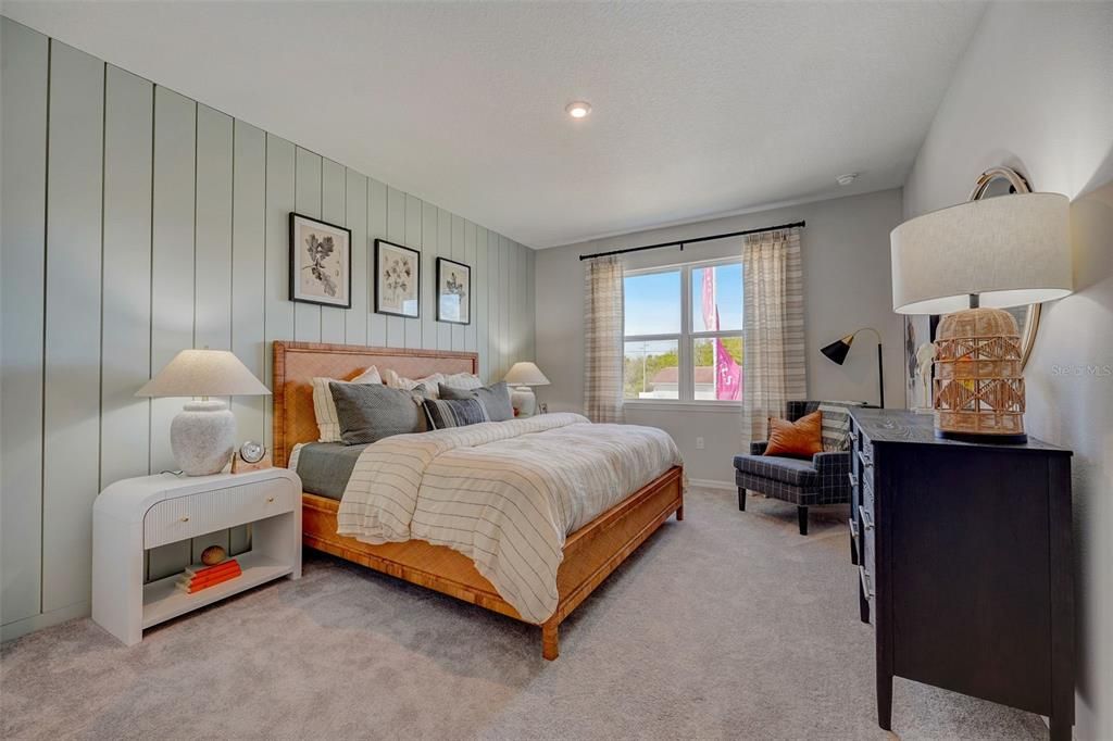 Bedroom, Interior, Recessed Lighting