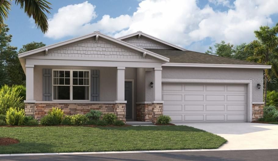 Attached, Exterior, Facade, American Craftsman
