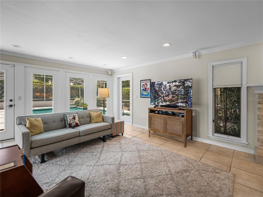 Interior, Living room, Recessed Lighting