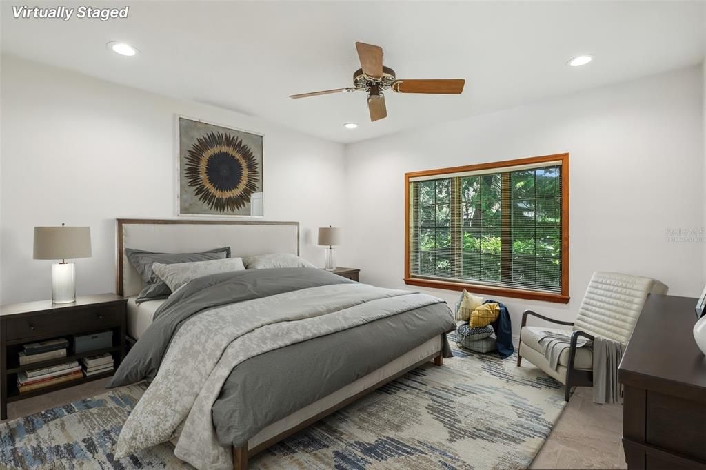 Bedroom, Interior, Recessed Lighting