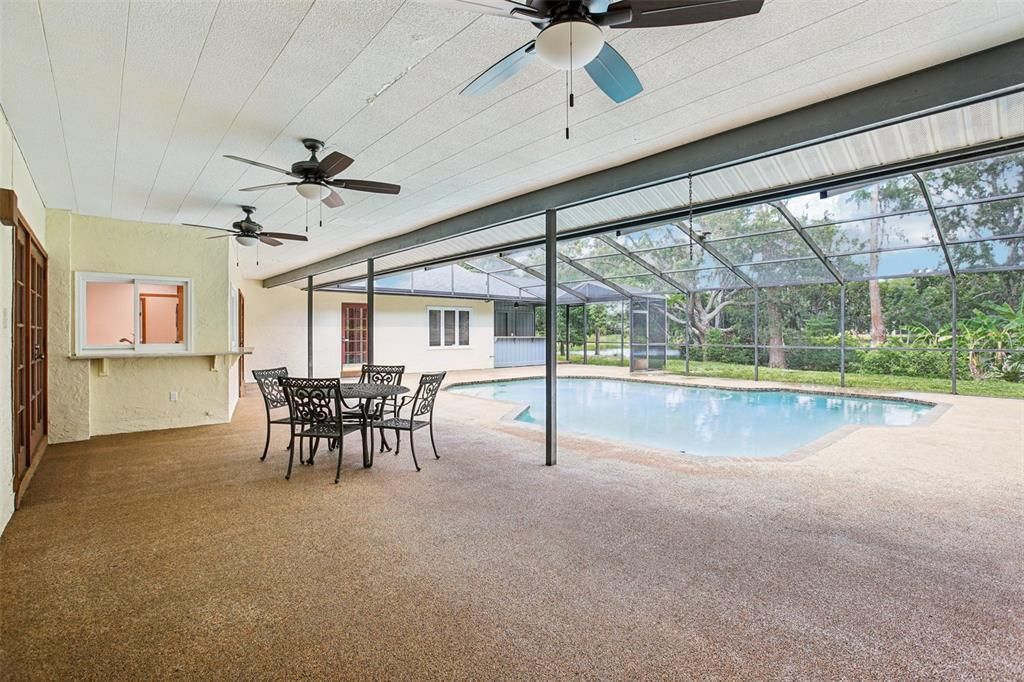 Dining room, Glass Ceilings, Interior, Pool, Sun Room