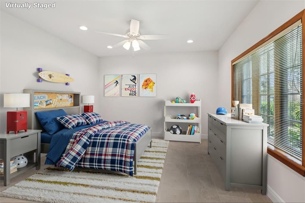 Bedroom, Interior, Recessed Lighting