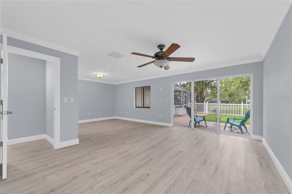 Empty room, Interior, Wood Texture Flooring