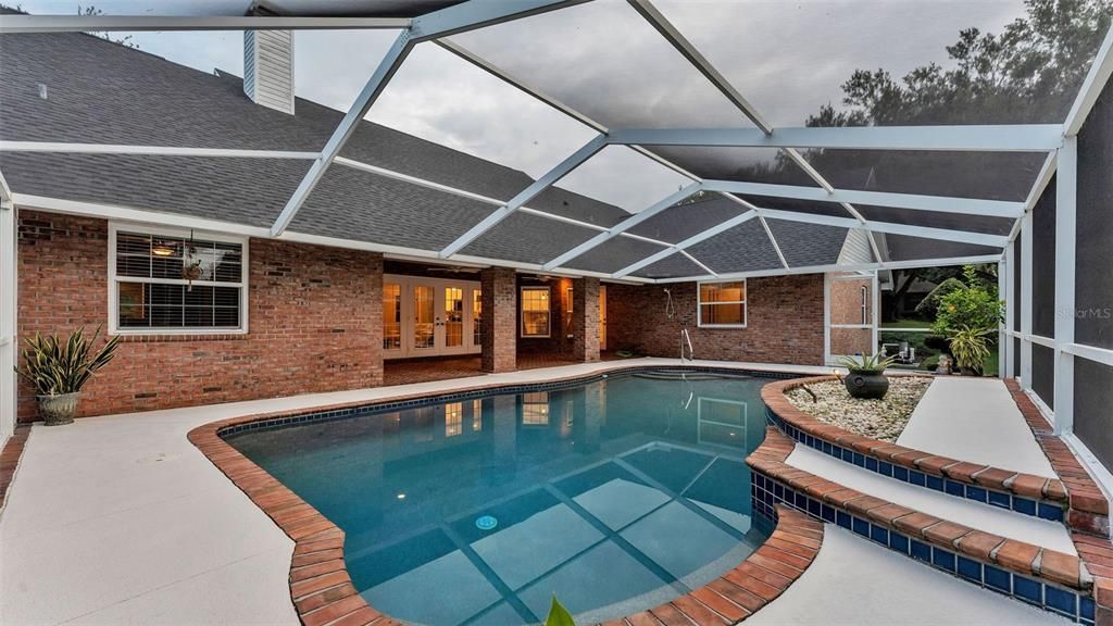 Glass Ceilings, Interior, Pool, Stone Walls, Sun Room