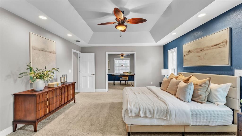 Bedroom, Interior, Recessed Lighting