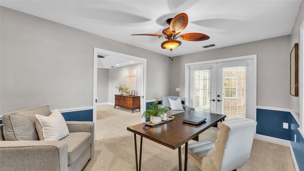 Home Office, Interior, Living room, Recessed Lighting